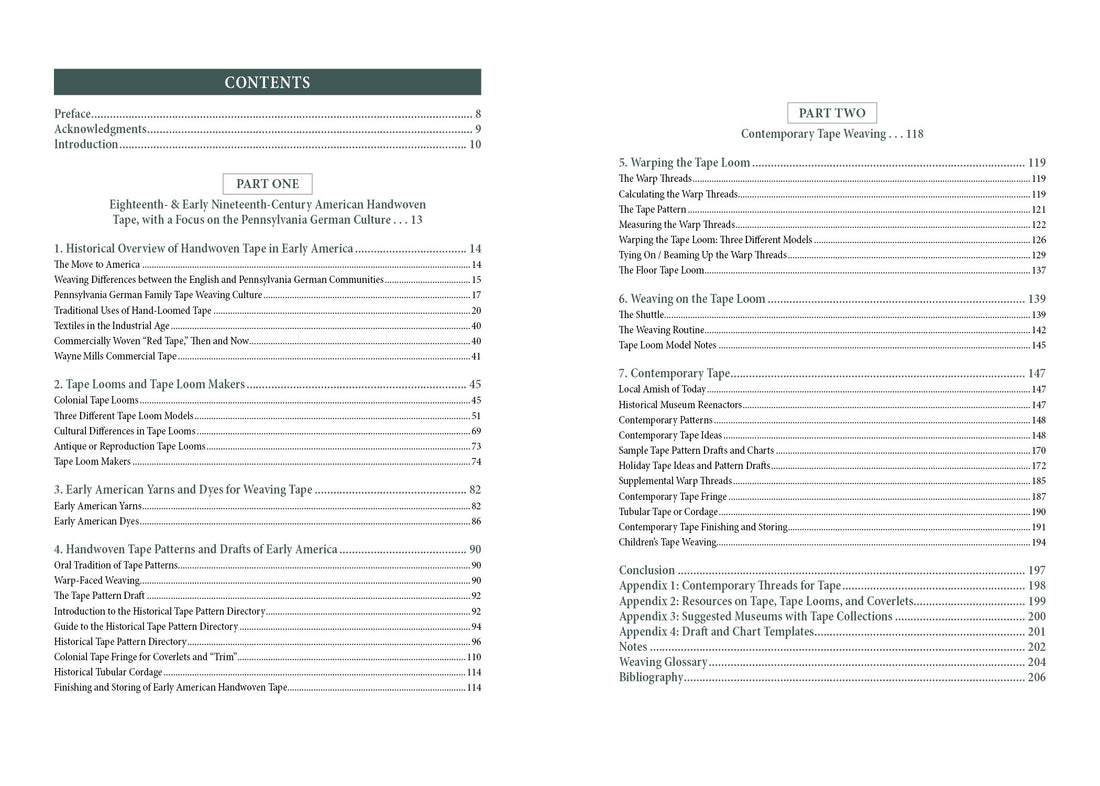 HANDWOVEN TAPE : UNDERSTANDING AND WEAVING EARLY AMERICAN AND CONTEMPORARY TAPE