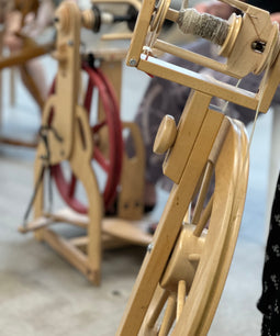 Learn to spin wool on a traditional spinning wheel!