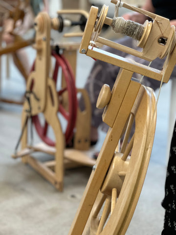 Learn to spin wool on a traditional spinning wheel!