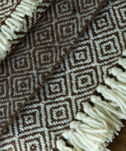 Couverture tissée en laine canadienne Parkland en armure sergé