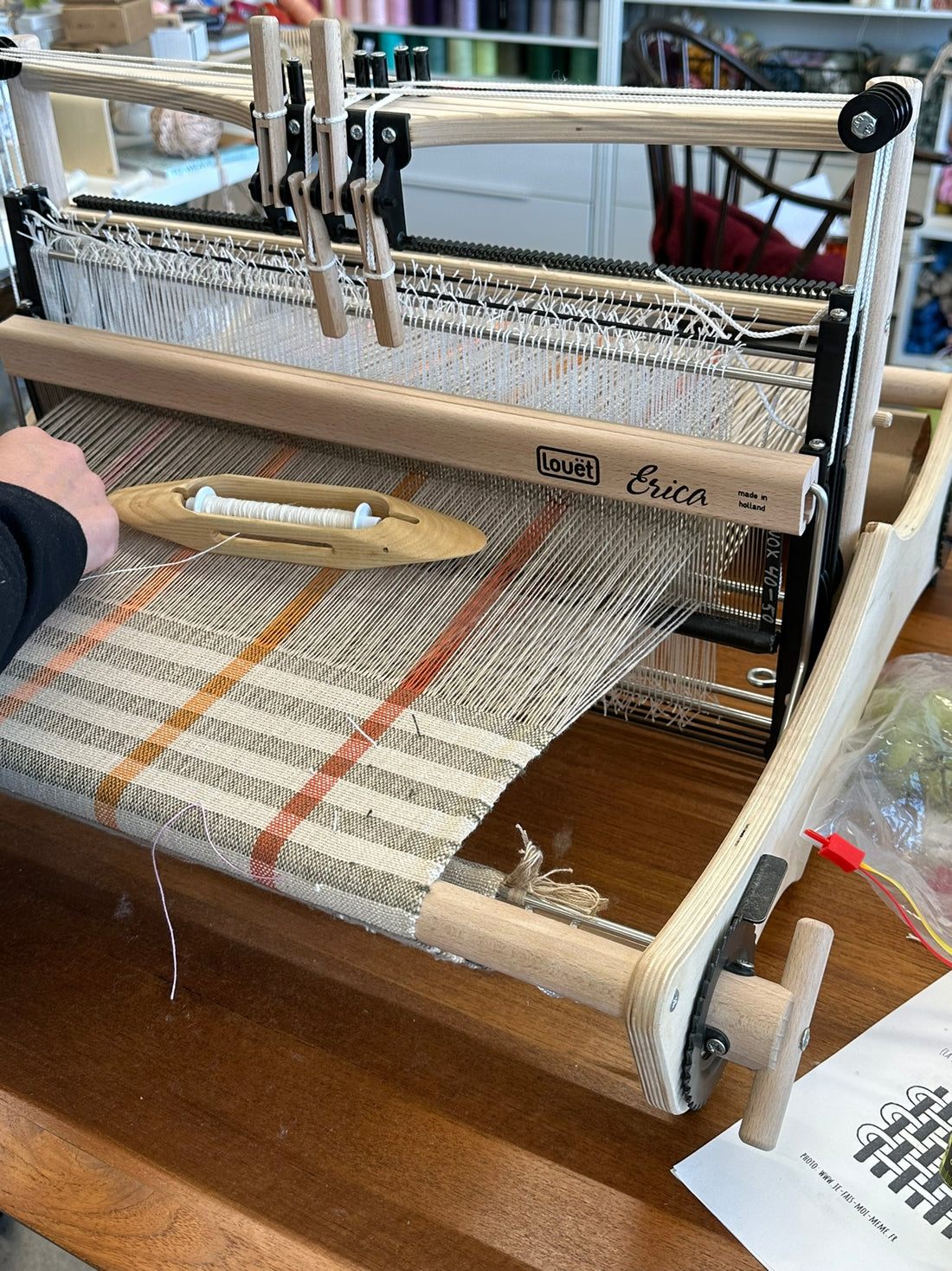 Joanie Milette - Intro to weaving on a 4 shafts loom – Tea towel - March 15 2025