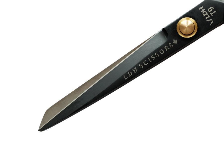 9.5" Black Matte Fabric Scissors LDH Scissors 