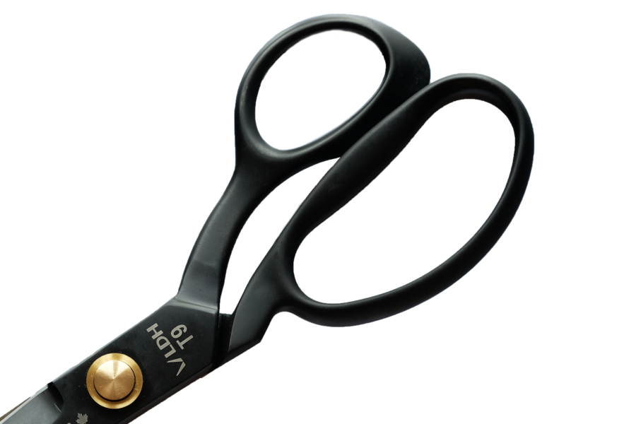 9.5" Black Matte Fabric Scissors LDH Scissors 