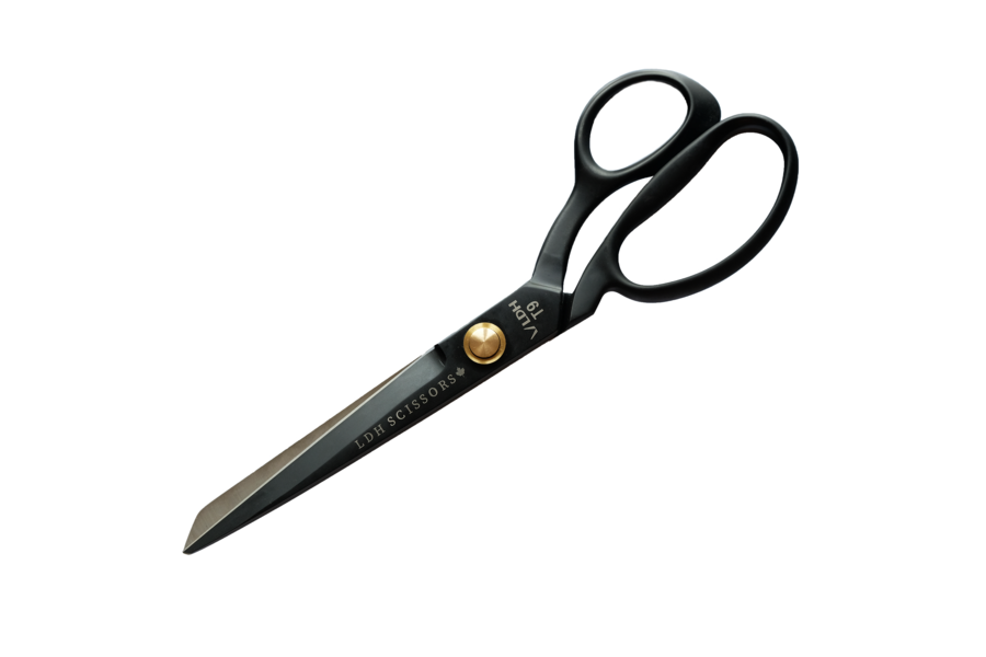 9.5" Black Matte Fabric Scissors LDH Scissors 