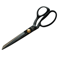 9.5" Black Matte Fabric Scissors LDH Scissors 