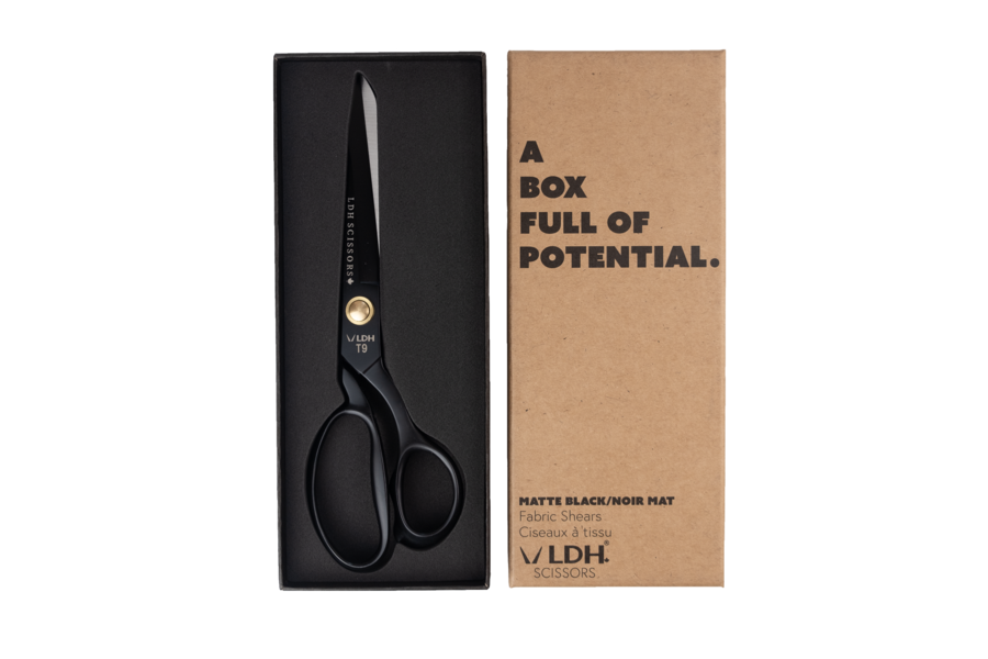 Ciseaux à tissu 9.5"  Noir mat - LDH Scissors